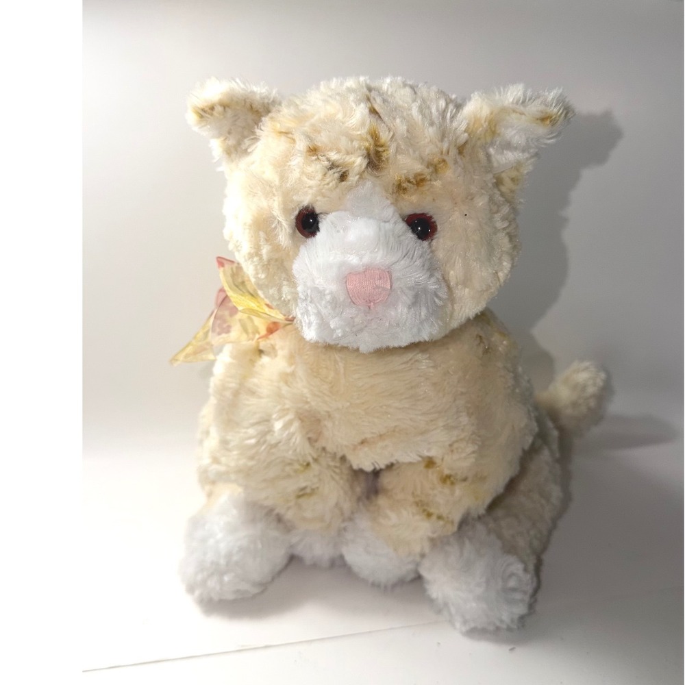 Gund Tabby The Cat Plush Cream Orange Striped Kitten Stuffed Animal 12 Inch